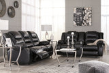 Vacherie Black Reclining Sofa