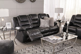 Vacherie Black Reclining Living Room Set