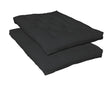 7.5" Deluxe Innerspring Futon Pad Black by Coaster at Eve Furniture