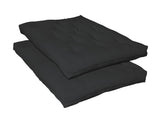 7.5" Deluxe Innerspring Futon Pad Black by Coaster at Eve Furniture