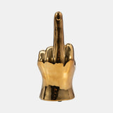 8" Dirty Finger Sign, Gold