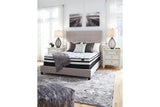 8 Inch Chime Innerspring White Full Mattress in a Box by Ashley at Eve Furniture