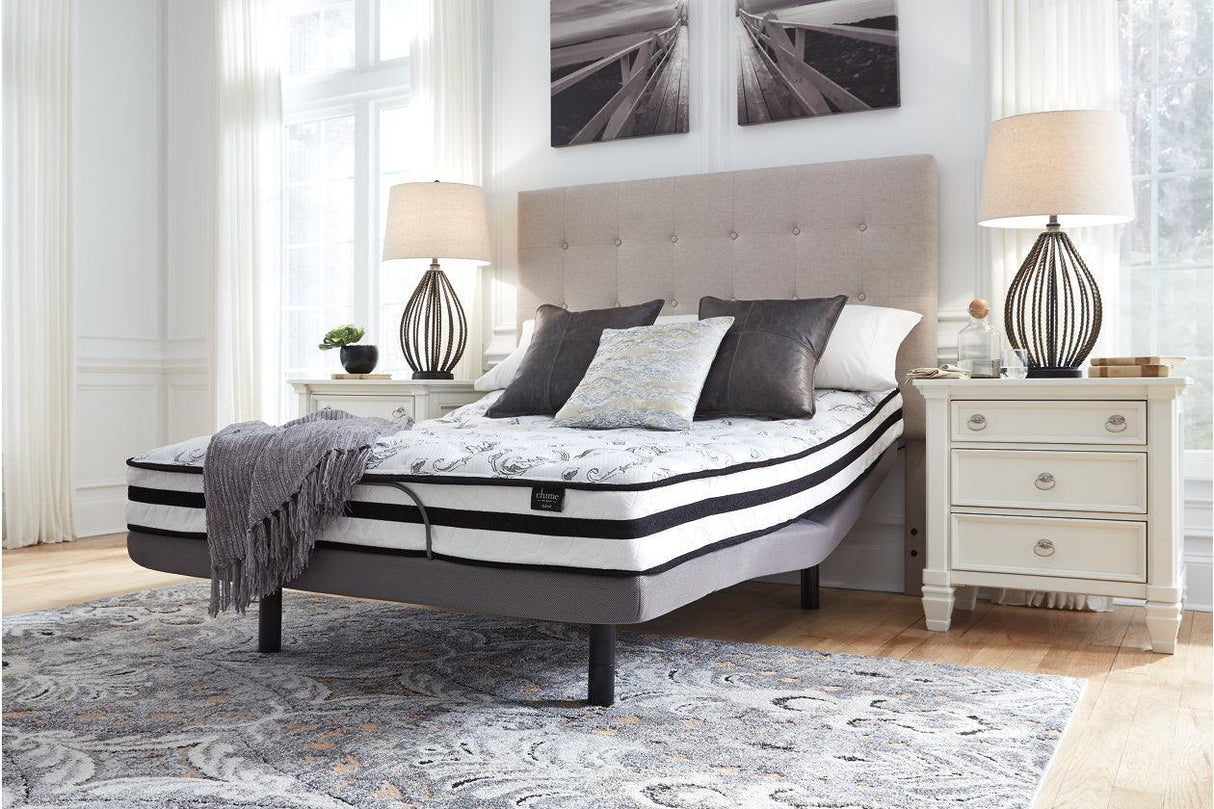 8 Inch Chime Innerspring White Twin Mattress in a Box by Ashley at Eve Furniture