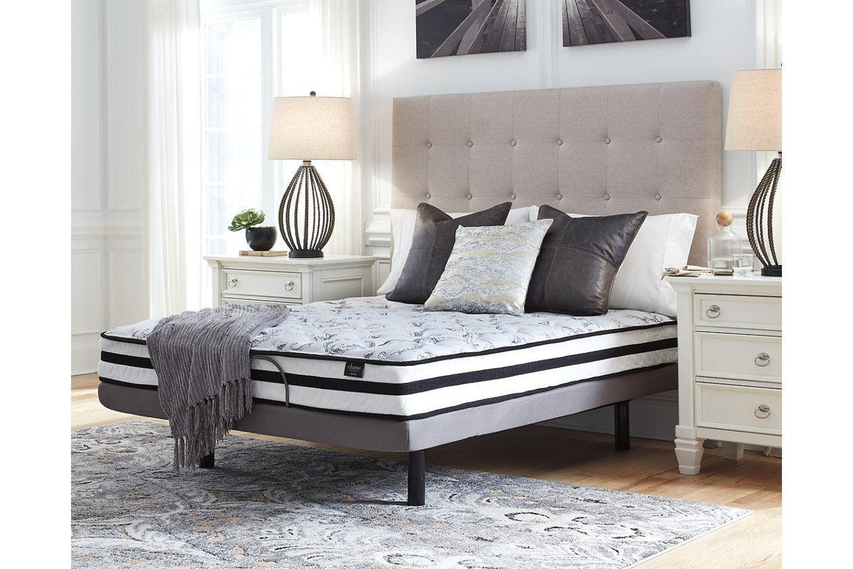 8 Inch Chime Innerspring White Twin Mattress in a Box by Ashley at Eve Furniture