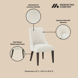 8-Piece Beever Dining Chair and Arm Chair in Cream by Manhattan Comfort at Eve Furniture