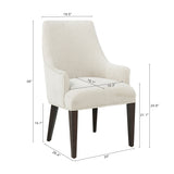 8-Piece Beever Dining Chair and Arm Chair in Cream by Manhattan Comfort at Eve Furniture