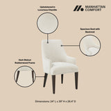 8-Piece Beever Dining Chair and Arm Chair in Cream by Manhattan Comfort at Eve Furniture