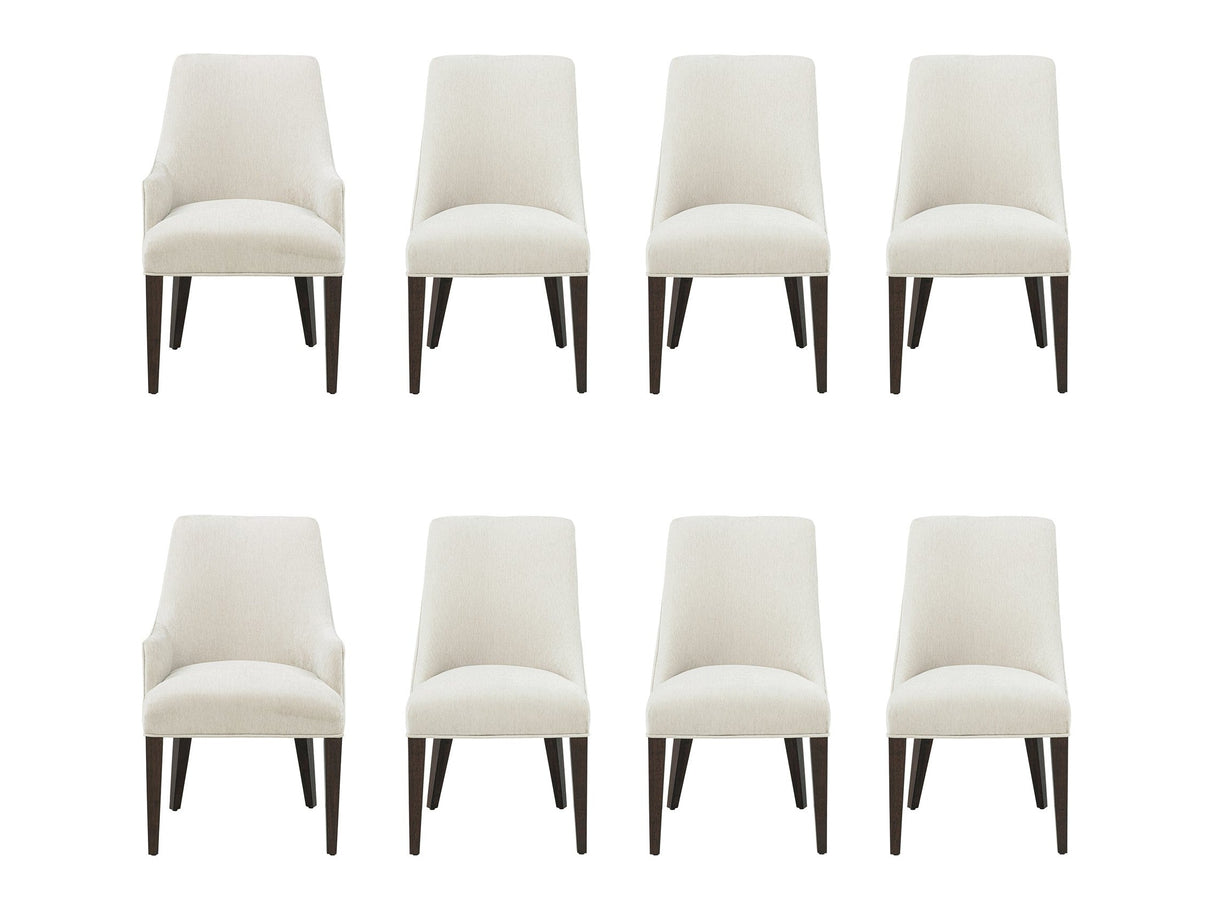 8-Piece Beever Dining Chair and Arm Chair in Cream by Manhattan Comfort at Eve Furniture