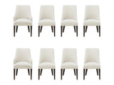 8-Piece Beever Dining Chair and Arm Chair in Cream by Manhattan Comfort at Eve Furniture