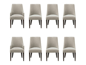 8-Piece Beever Dining Chair and Arm Chair in Taupe by Manhattan Comfort at Eve Furniture