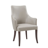 8-Piece Connie Dining Chair and Arm Chair in Light Grey by Manhattan Comfort at Eve Furniture