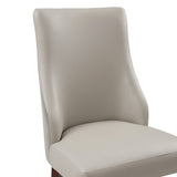 8-Piece Connie Dining Chair and Arm Chair in Light Grey by Manhattan Comfort at Eve Furniture