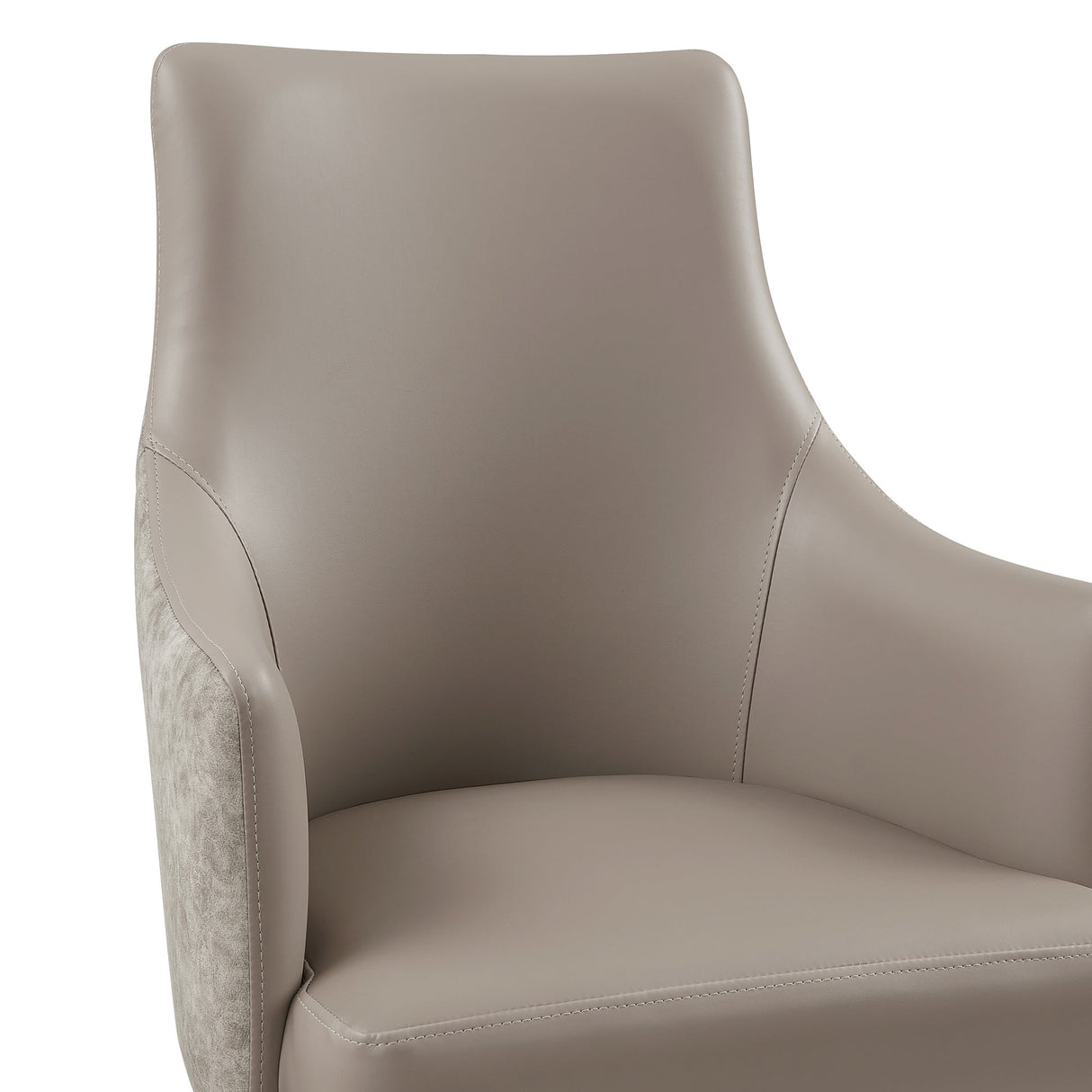 8-Piece Connie Dining Chair and Arm Chair in Taupe by Manhattan Comfort at Eve Furniture