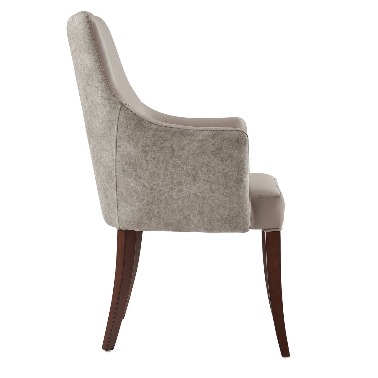 8-Piece Connie Dining Chair and Arm Chair in Taupe by Manhattan Comfort at Eve Furniture