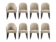8-Piece Hillman Dining Chair and Arm Chair in Sand by Manhattan Comfort at Eve Furniture