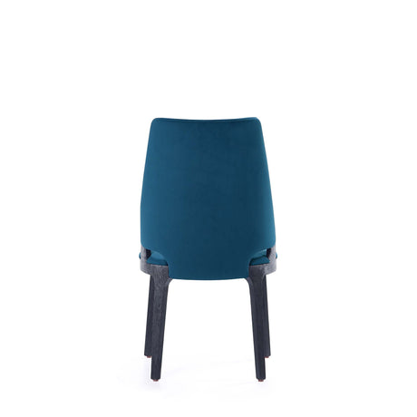 8-Piece Kara Dining Side and Arm Chairs in Blue by Manhattan Comfort at Eve Furniture