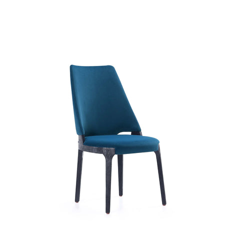 8-Piece Kara Dining Side and Arm Chairs in Blue by Manhattan Comfort at Eve Furniture