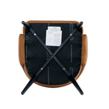 8-Piece Tremont Dining Chair in Saddle by Manhattan Comfort at Eve Furniture