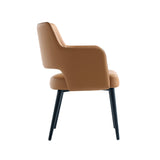 8-Piece Tremont Dining Chair in Saddle by Manhattan Comfort at Eve Furniture