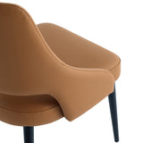 8-Piece Tremont Dining Chair in Saddle by Manhattan Comfort at Eve Furniture