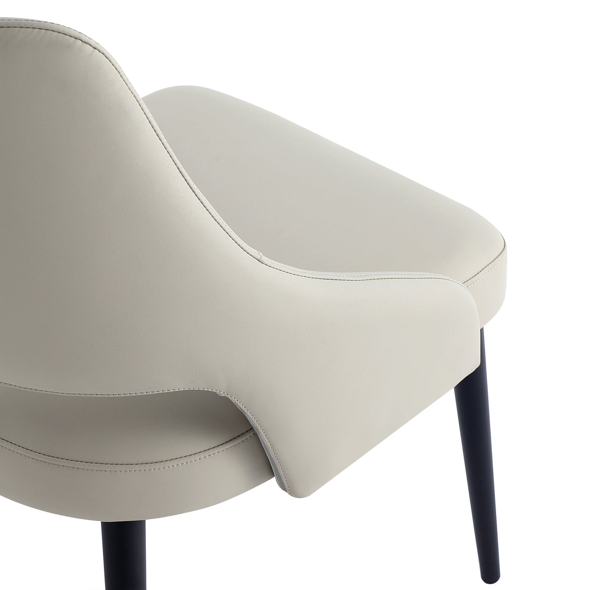 8-Piece Tremont Dining Chair in Stone by Manhattan Comfort at Eve Furniture