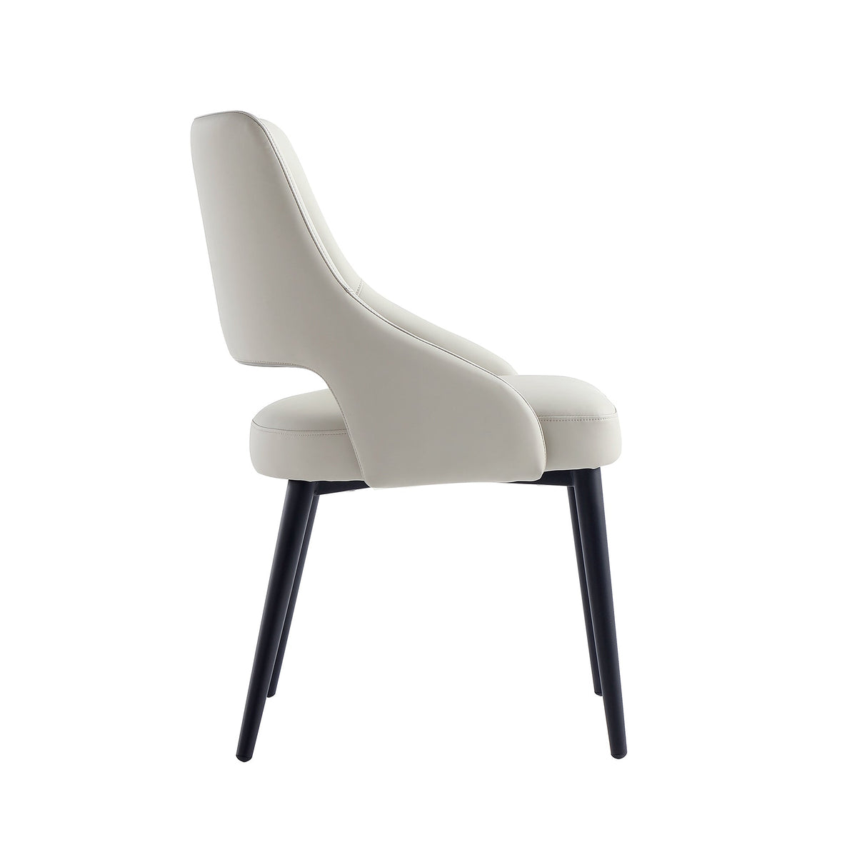 8-Piece Tremont Dining Chair in Stone by Manhattan Comfort at Eve Furniture
