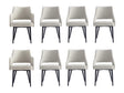 8-Piece Tremont Dining Chair in Stone by Manhattan Comfort at Eve Furniture