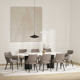 8-Piece Tremont Dining Chair in Taupe by Manhattan Comfort at Eve Furniture