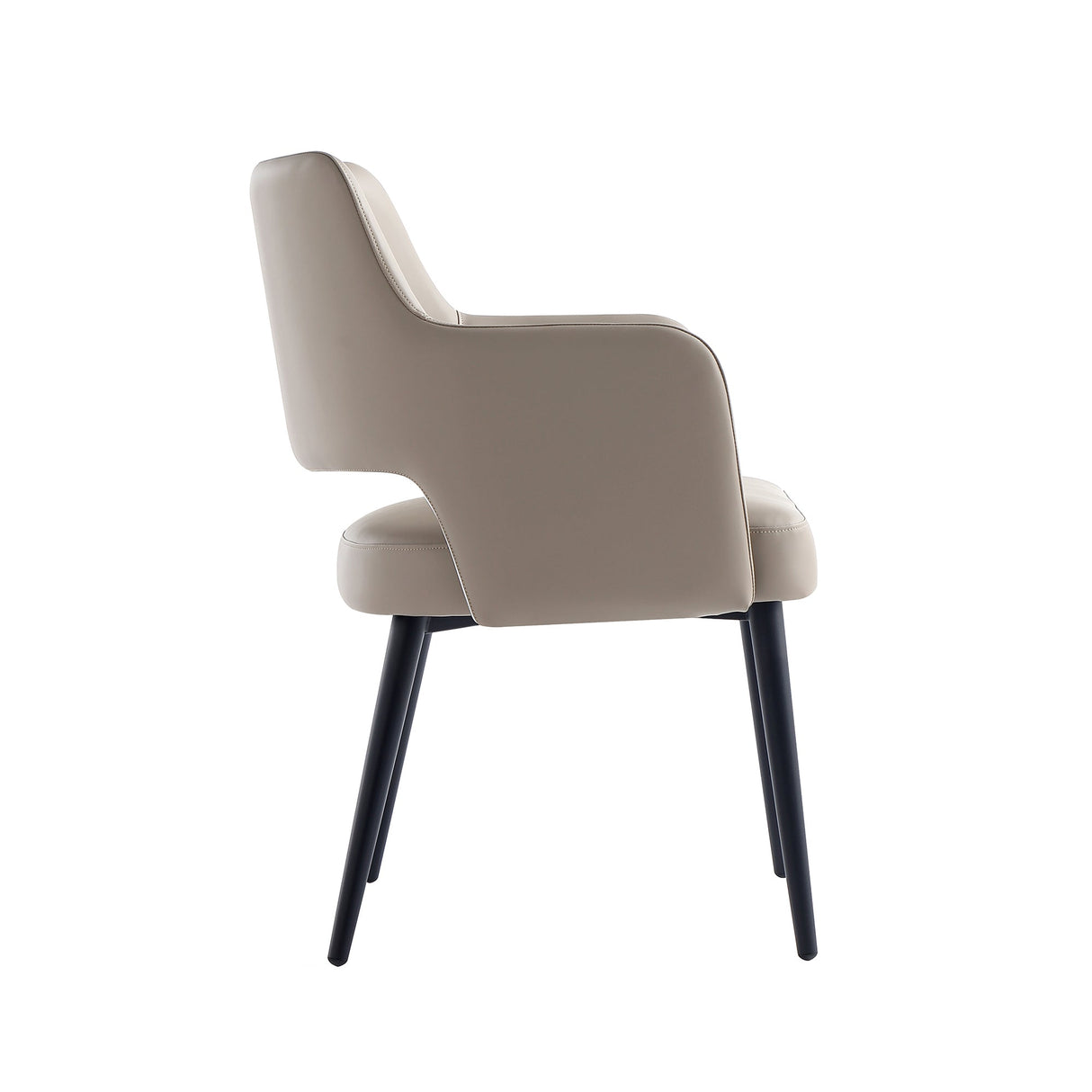 8-Piece Tremont Dining Chair in Taupe by Manhattan Comfort at Eve Furniture