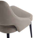 8-Piece Tremont Dining Chair in Taupe by Manhattan Comfort at Eve Furniture