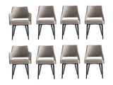 8-Piece Tremont Dining Chair in Taupe by Manhattan Comfort at Eve Furniture