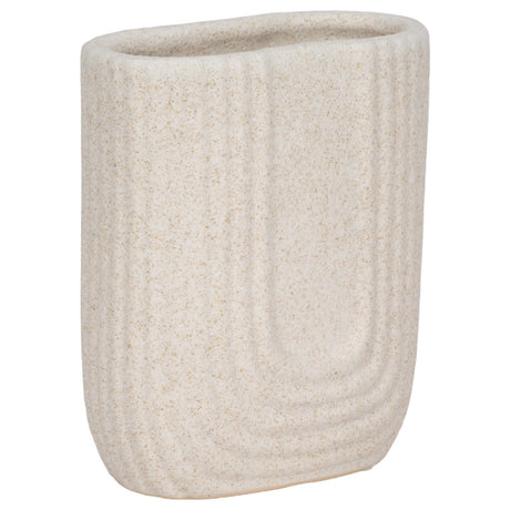 8" Speckled Sand Upside Down Arch, Ivory