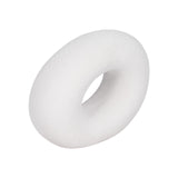 8" Textured Open Cut-out Slanted Circle Object, Wh