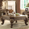 HD-8011 Antique Gold/Perfect Brown Coffee Table by Homey Design at Eve Furniture