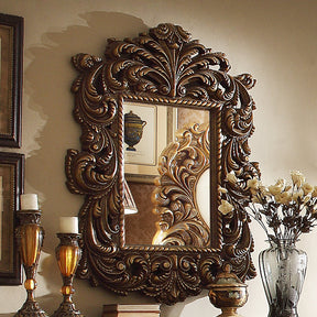 HD-8011 Antique Gold/Perfect Brown Accent Mirror by Homey Design at Eve Furniture