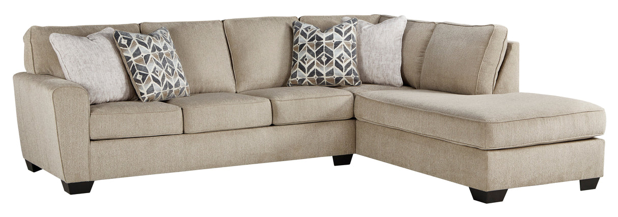 Decelle Putty 2-Piece RAF Chaise Sectional