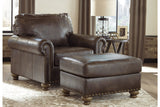 Nicorvo Coffee Loveseat, Chair, and Ottoman