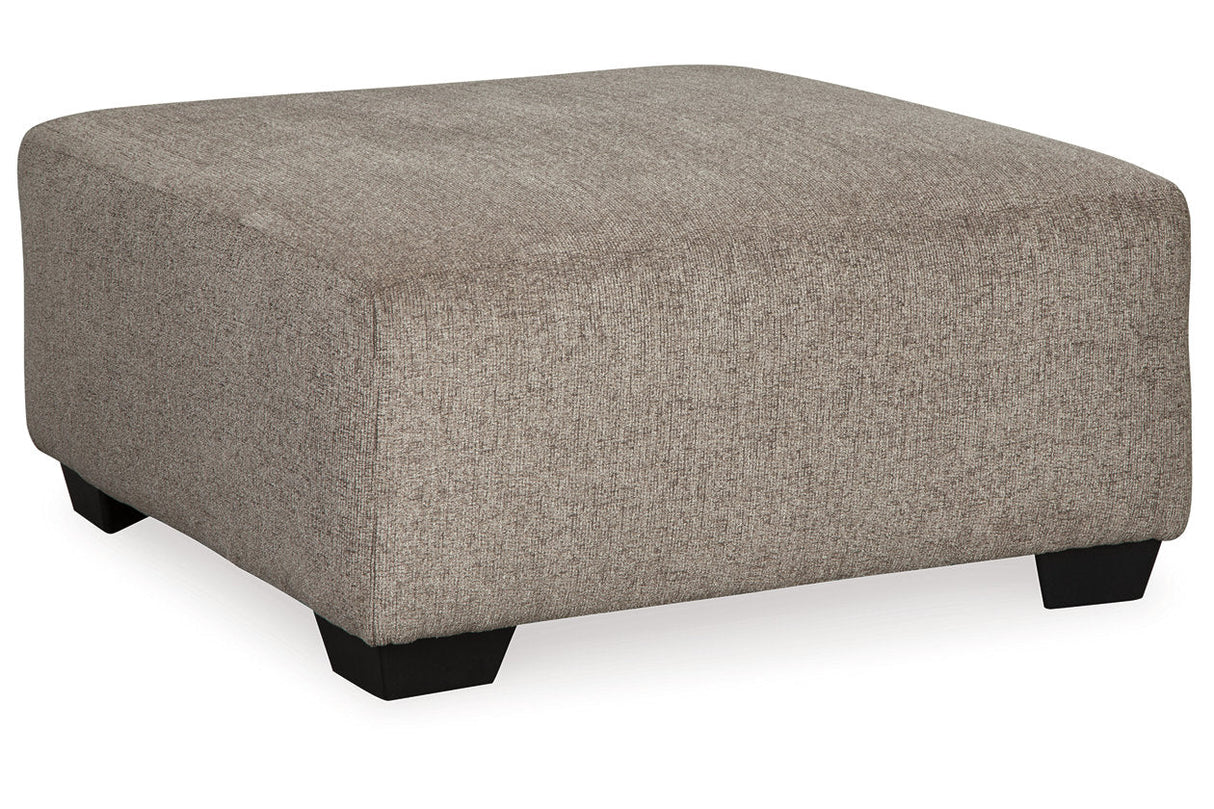 Ballinasloe Platinum 3-Piece Sectional and Ottoman