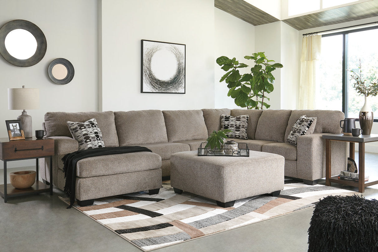 Ballinasloe Platinum 3-Piece Sectional with Chaise