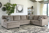 Ballinasloe Platinum 3-Piece Sectional with Chaise