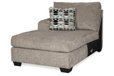 Ballinasloe Platinum 3-Piece Sectional with Ottoman