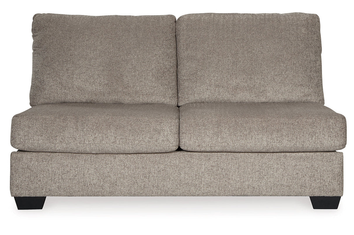 Ballinasloe Platinum 3-Piece Sectional with Ottoman