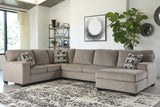 Ballinasloe Platinum 3-Piece RAF Chaise Sectional