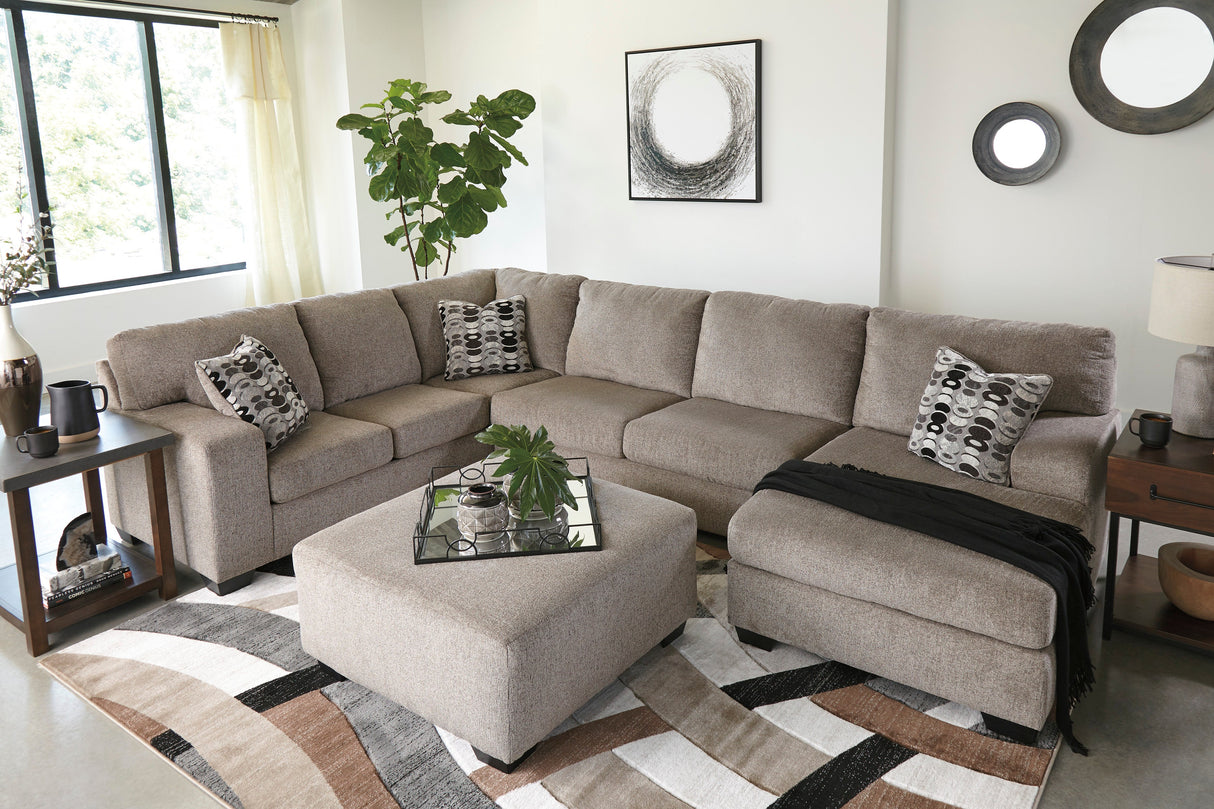 Ballinasloe Platinum 3-Piece RAF Chaise Sectional