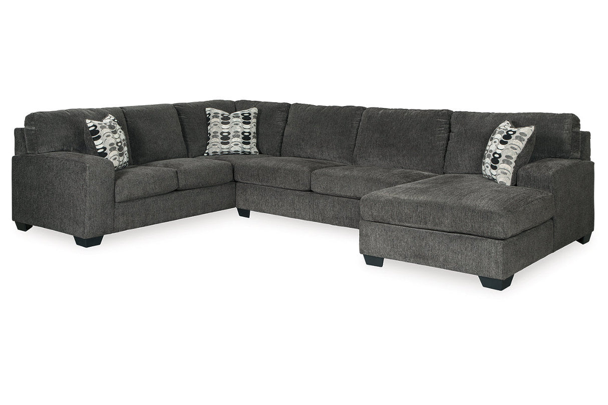 Ballinasloe Smoke 3-Piece Sectional with Chaise