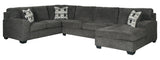 Ballinasloe Smoke 3-Piece RAF Chaise Sectional