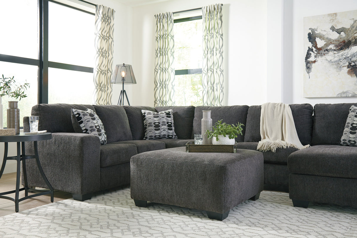 Ballinasloe Smoke 3-Piece RAF Chaise Sectional