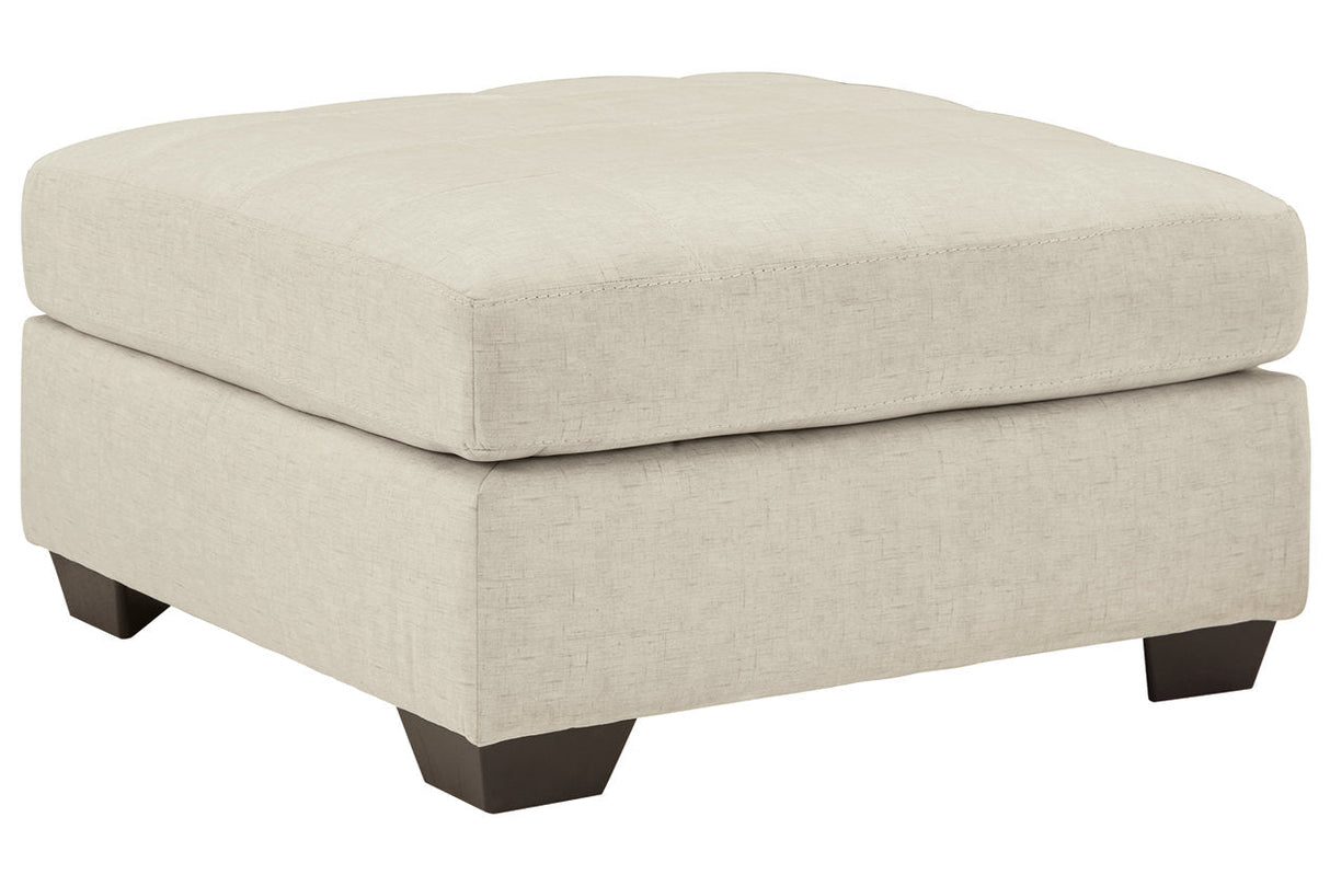 Falkirk Parchment Oversized Accent Ottoman