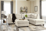 Falkirk Parchment 2-Piece RAF Chaise Sectional