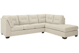 Falkirk Parchment 2-Piece RAF Chaise Sectional